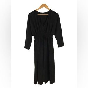 Zara Black Long Sleeve Dress